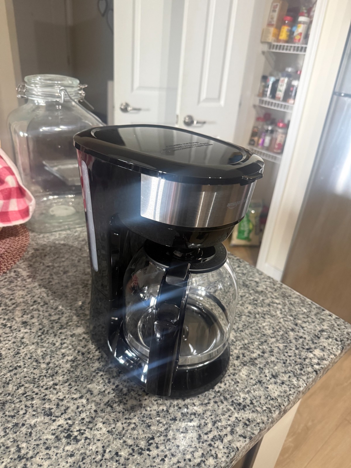 Amazon Basics CM1091A-UL 12-Cup Drip Coffee Maker Reusable Filter Open Box